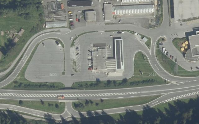 Luftbild von OMV - Pettneu am Arlberg Schnann-Gewerbezone 150