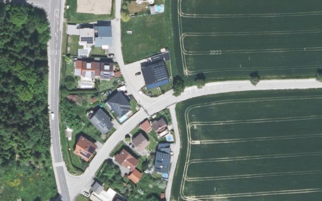 Luftbild von Genol  Lagerhaus Pregarten-Gallneukirchen