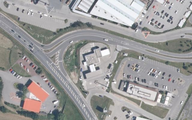 Luftbild von OMV - Frauenhofen Wiener Straße 6