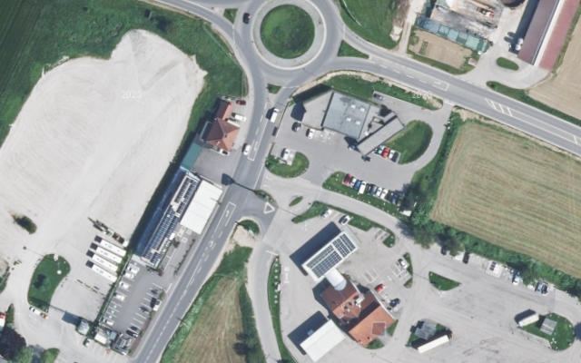 Luftbild von OMV - Sankt Valentin Rasthausstraße 3