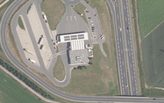 Luftbild von OMV - Hornstein Raststation Süd-Ostautobahn A3 KM 27,6