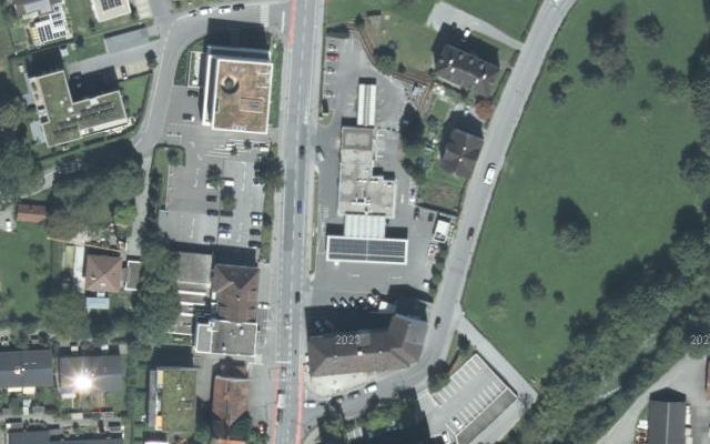 Luftbild von OMV - Bregenz Arlbergstraße 135
