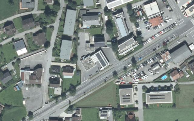 Luftbild von OMV - Hard Rheinstraße 24