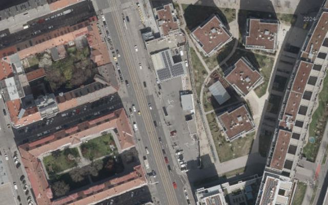 Luftbild von OMV - Wien Prager Straße 32