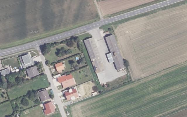 Luftbild von GENOL-Lagerhaustankstelle - Grosswarasdorf