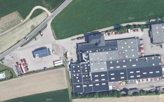 Luftbild von Petschl / Riegler Tankstelle