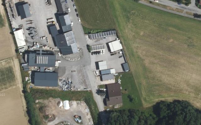Luftbild von 24 tanken + shop