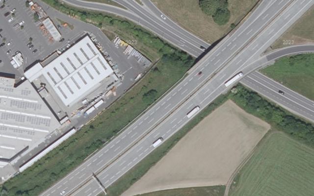 Luftbild von Shell Austria