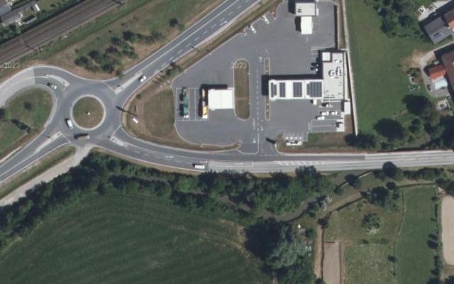 Luftbild von OMV - Blindenmarkt