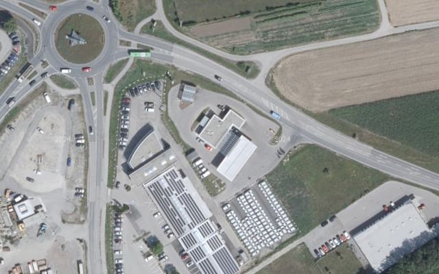 Luftbild von eni
