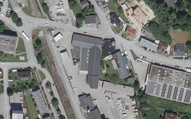 Luftbild von Lagerhaus Laakirchen