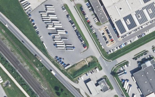 Luftbild von Genol Lagerhaus Innviertel-Traunviertel-Urfahr