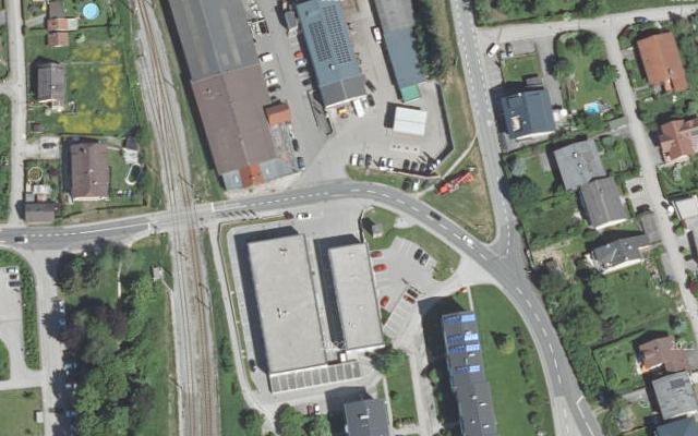Luftbild von Genol Lagerhaus Innviertel-Traunviertel-Urfahr