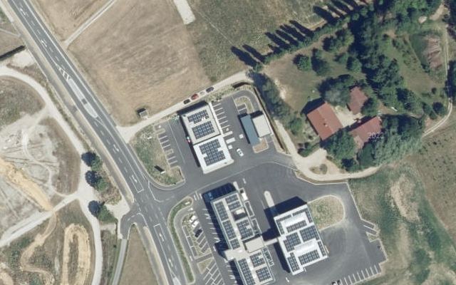 Luftbild von BP