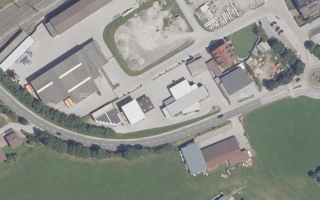 Luftbild von DISK Gutmann