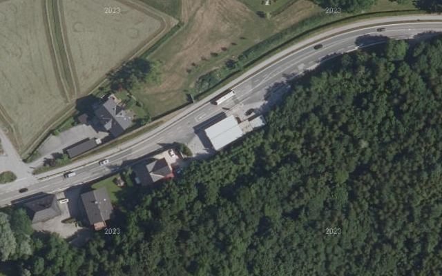 Luftbild von OMV - Walserberg Bundesstrasse 91