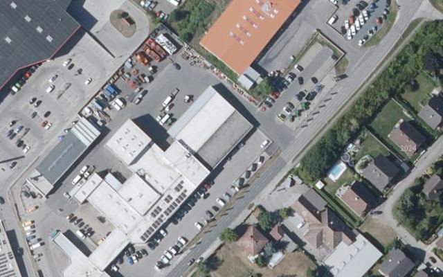 Luftbild von Shell Tankstelle