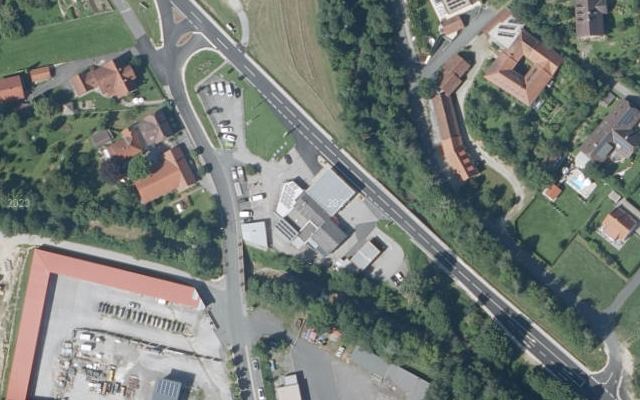 Luftbild von ENI Gaugl mit Waschcenter