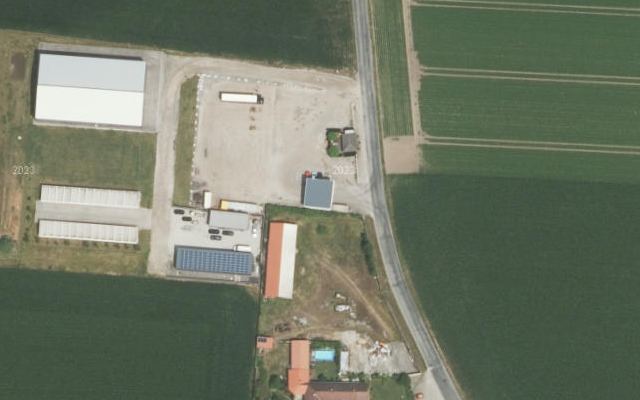 Luftbild von Tankstelle Gamsjäger