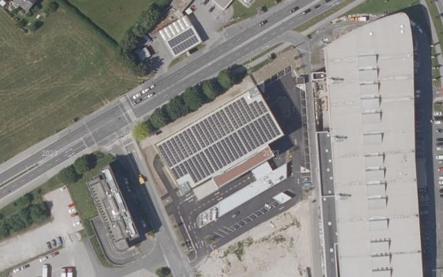 Luftbild von ENI - Oberscheider Car Wash Salzburg