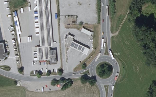 Luftbild von OMV - Anthering Gewerbestraße 13
