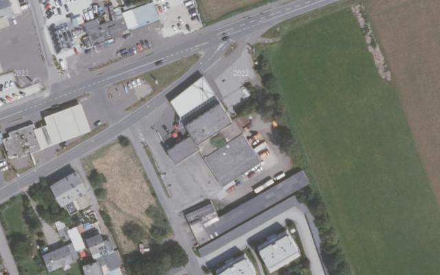 Luftbild von URFA Tankstelle