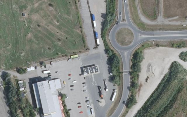 Luftbild von IQ Tankstelle