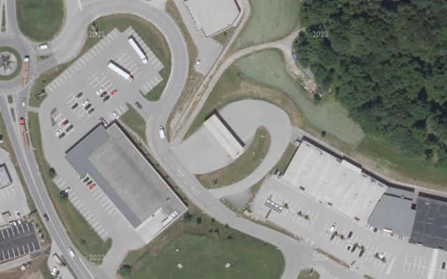 Luftbild von IQ Tankstelle