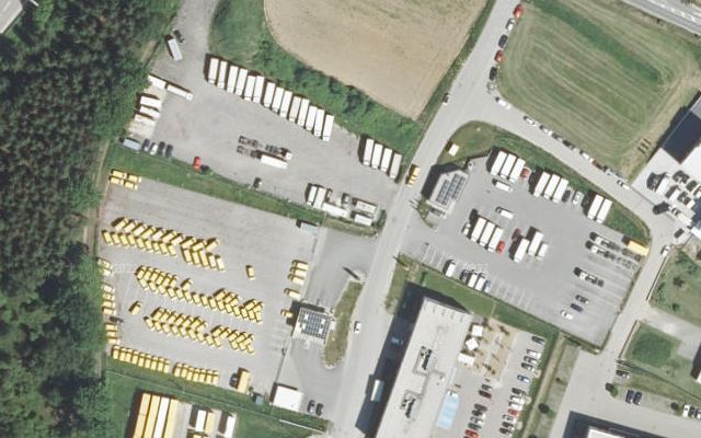 Luftbild von IQ Tankstelle