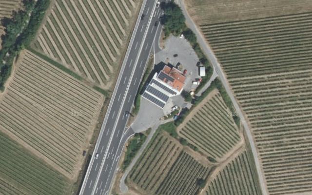 Luftbild von AVIA Krems B37