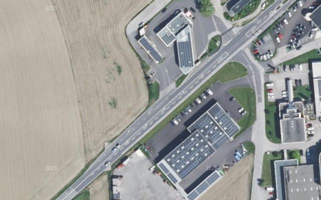Luftbild von BP Mauthausen