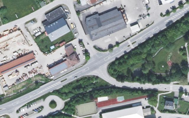 Luftbild von Genol  Lagerhaus Pregarten-Gallneukirchen