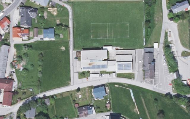 Luftbild von Genol  Lagerhaus Pregarten-Gallneukirchen