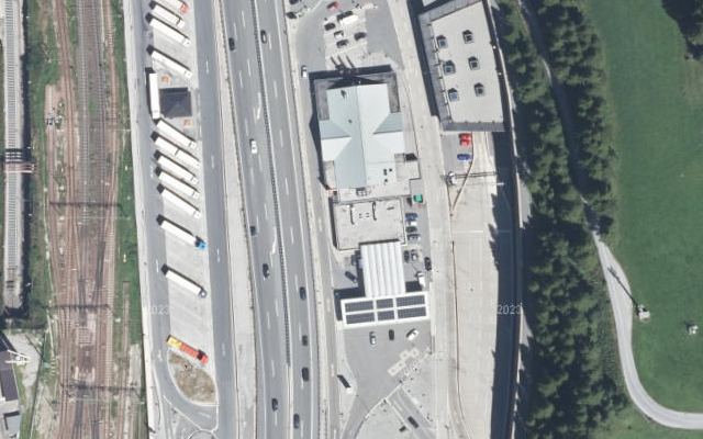 Luftbild von OMV - Gries am Brenner Autobahn A13 (Brenner Autobahn) 256