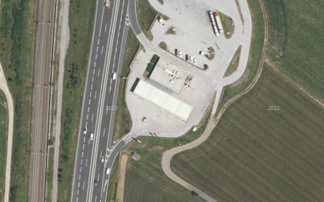 Luftbild von eni