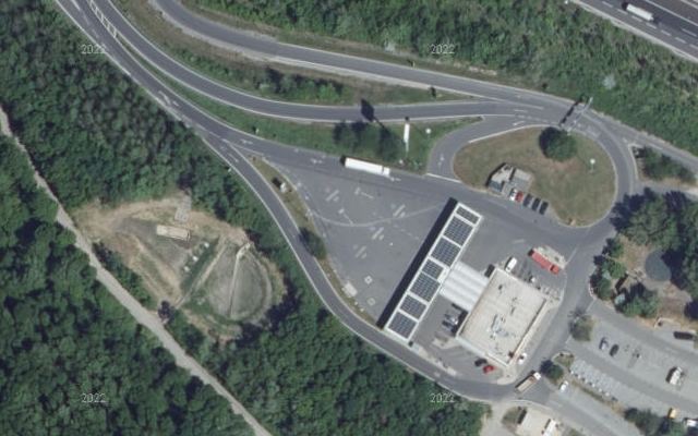 Luftbild von OMV - Göttlesbrunn Autobahn A4 (Ostautobahn) KM 27,5
