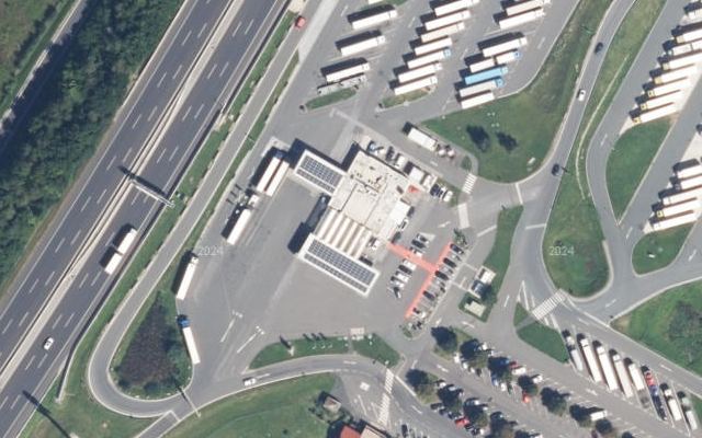 Luftbild von OMV - Dobl (Kaiserwald) Autobahn A2 (Südautobahn) KM 190