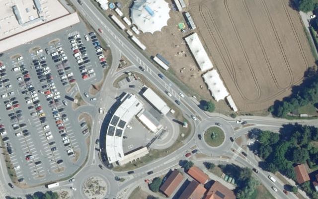 Luftbild von ECODROM - 24h Tanken & CAR WASH CLUB