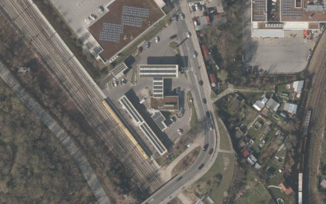 Luftbild von IQ Tankstelle