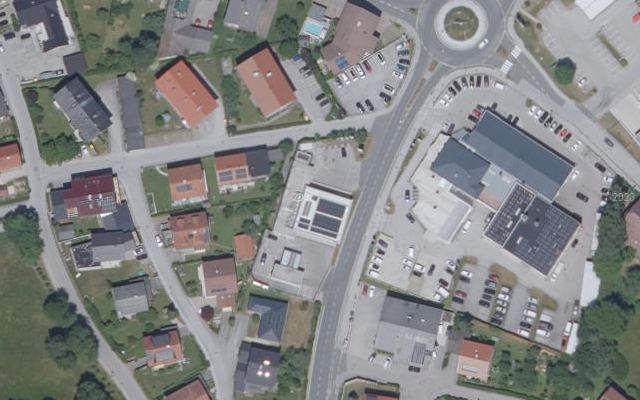 Luftbild von OMV - Obertrum Salzburger Straße 2