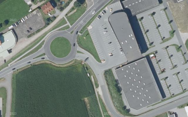 Luftbild von Gschiel-Diskont