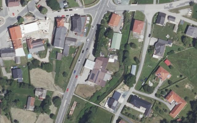Luftbild von DK Diskont-Tankstelle