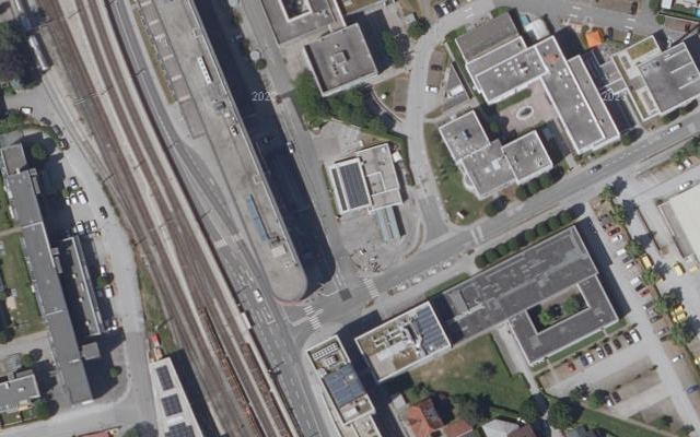 Luftbild von OMV - Salzburg Schiller Straße 28