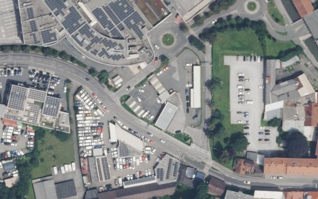Luftbild von SOCAR Citypark