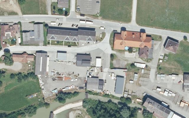 Luftbild von Lagerhaus