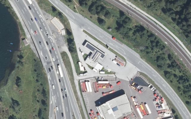 Luftbild von OMV - Gries am Brenner Brennersee 231