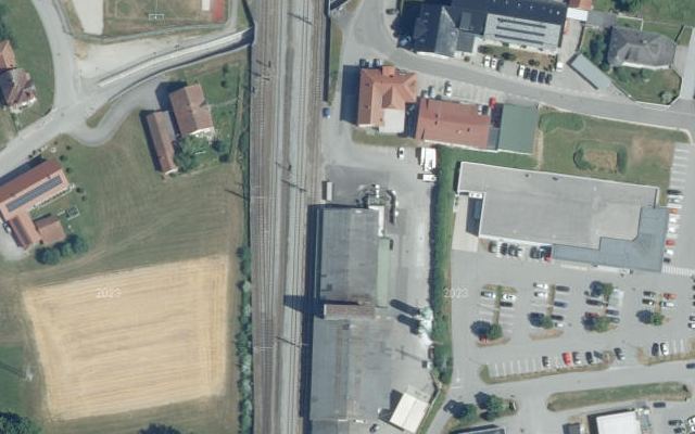 Luftbild von Lagerhaus Genol