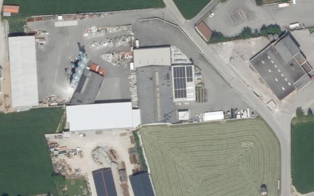 Luftbild von Lagerhaus Genol
