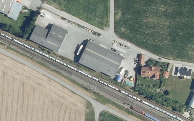 Luftbild von Lagerhaus Genol