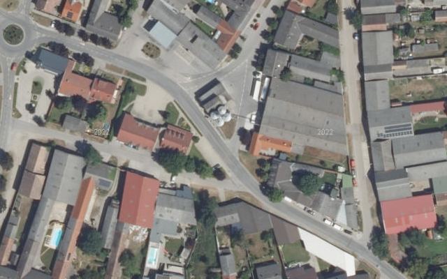 Luftbild von MOSONYI DISKONT